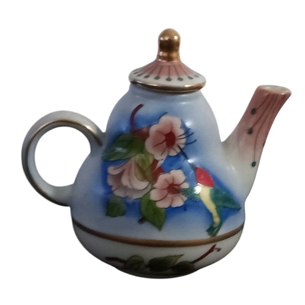 Vintage Vivian Chan Miniature Hummingbird Teapot 2002